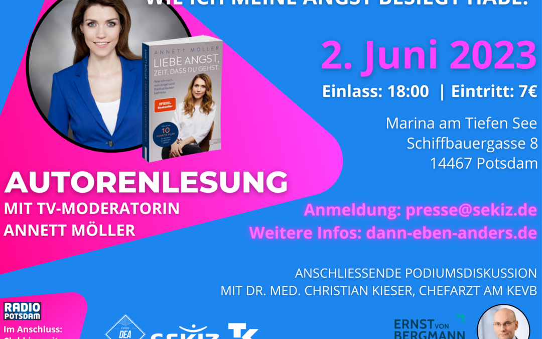 SEKIZ Potsdam: Autorenlesung mit TV-Moderatorin Annett Möller am 2. Juni 2023
