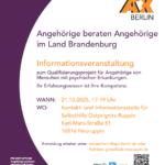 Angehörige beraten Angehörige im Land Brandenburg