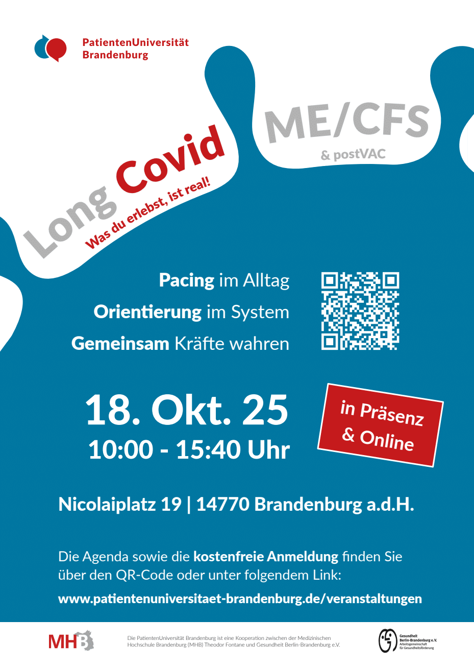 Was du erlebst, ist real! Long Covid, ME/CFS & postVAC