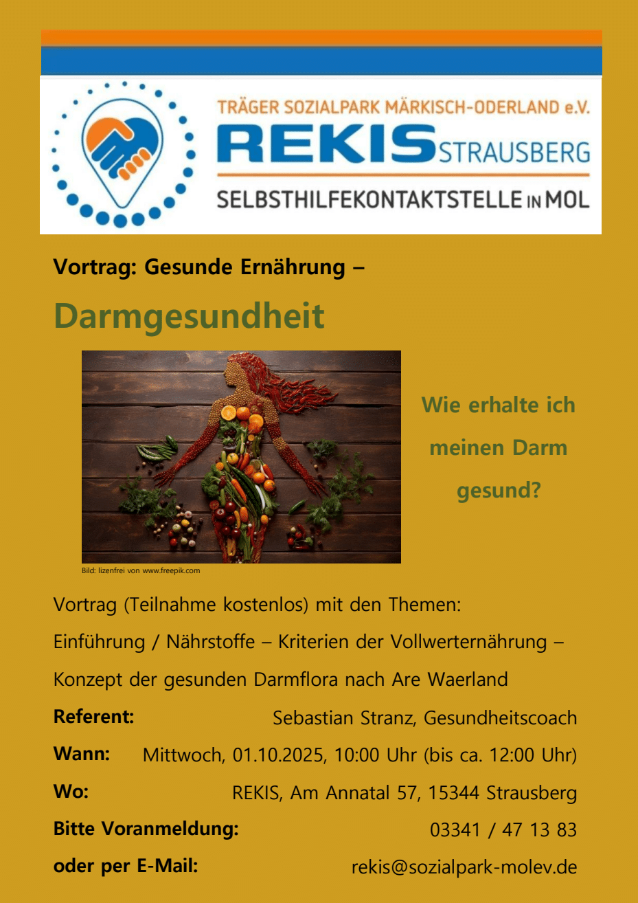 Vortrag Gesunde Ernährung - Darmgesundheit