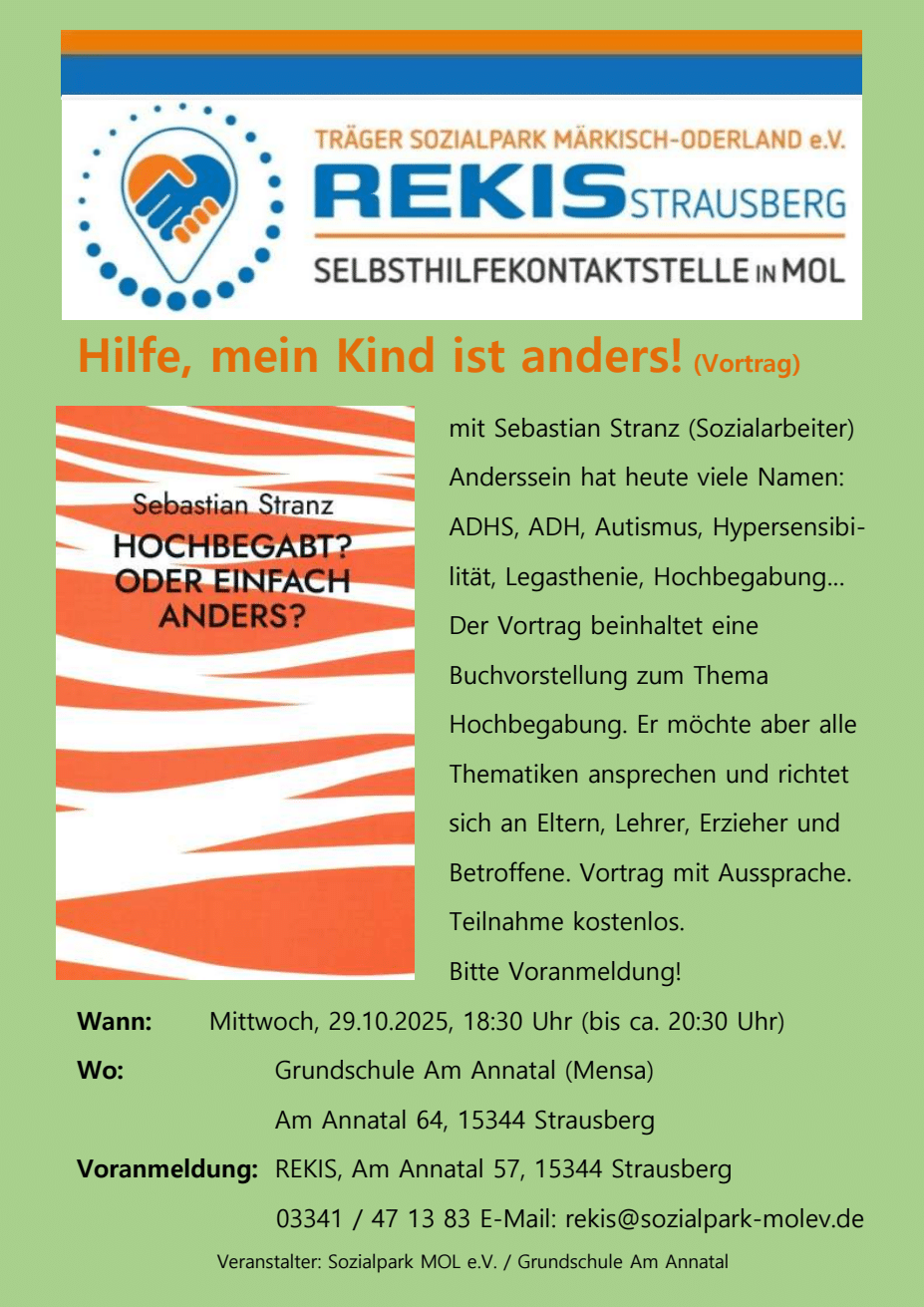 Hilfe, mein Kind ist anders (Vortrag)