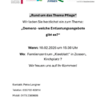 Demenz - welche Entlastungsangebote gibt es