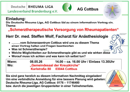 Schmerztherapeutische Versorgung von Rheumapatienten