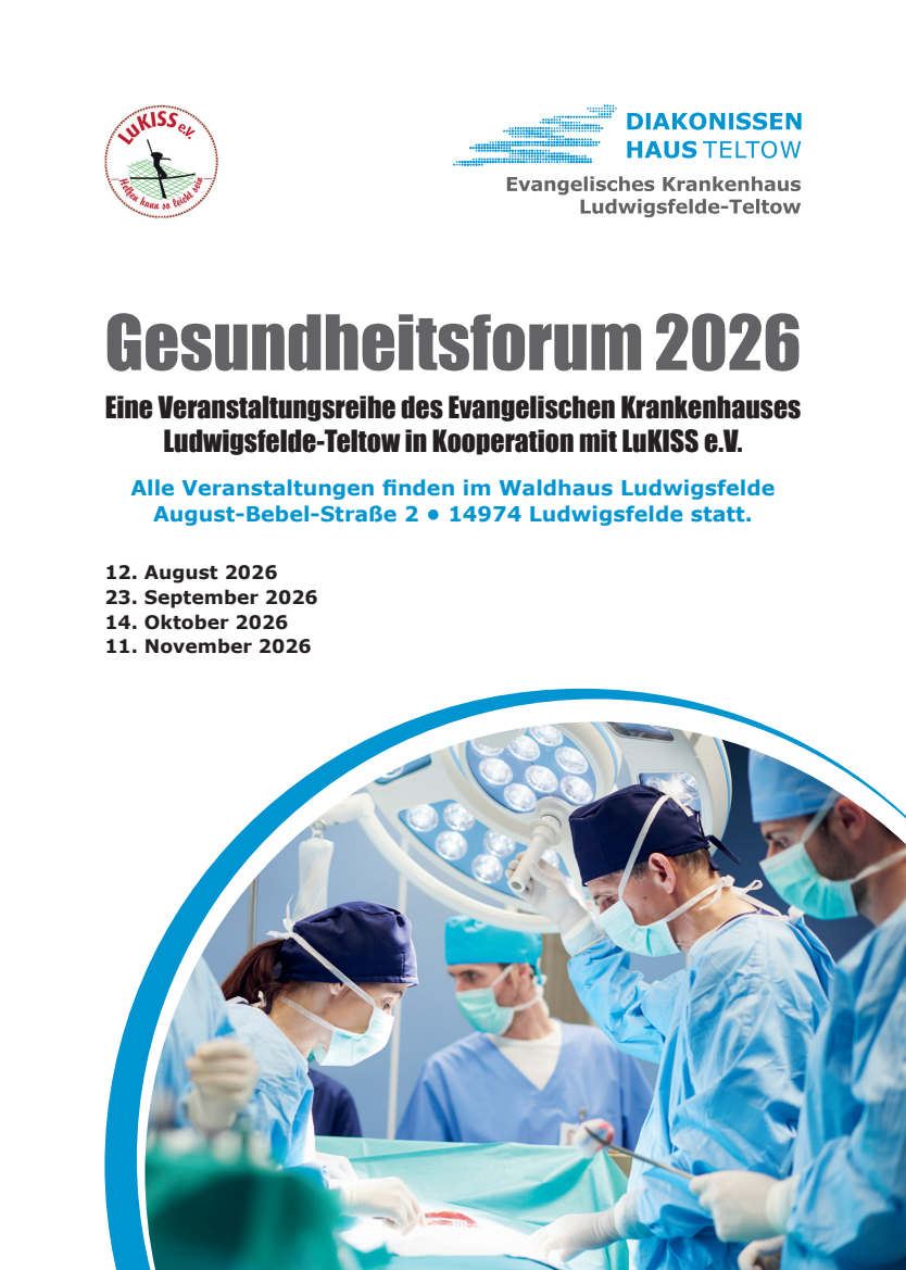 Ursachen der Arthroseentwicklung am Kniegelenk -  moderne operative Versorgungs- und Präventionsmöglichkeiten - Gesundheitsforum 2026