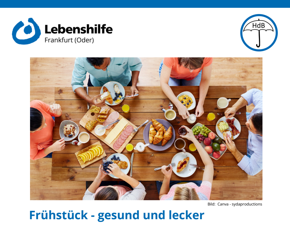 Frühstück - gesund und lecker