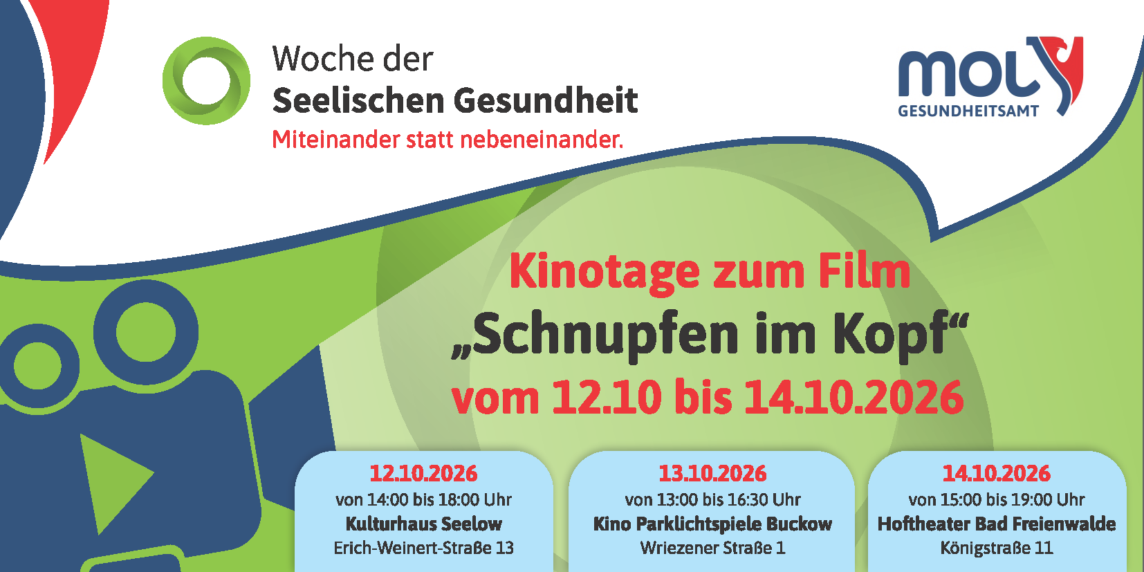 Kinotage in MOL - Woche der Seelischen Gesundheit