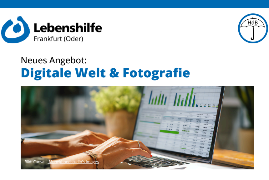 Digitale Welt und Fotografie im Haus der Begegnung in Frankfurt (Oder)